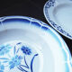 Ensemble de 6 assiettes bleues