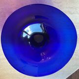 Empty pocket vintage cut in blue glass paste