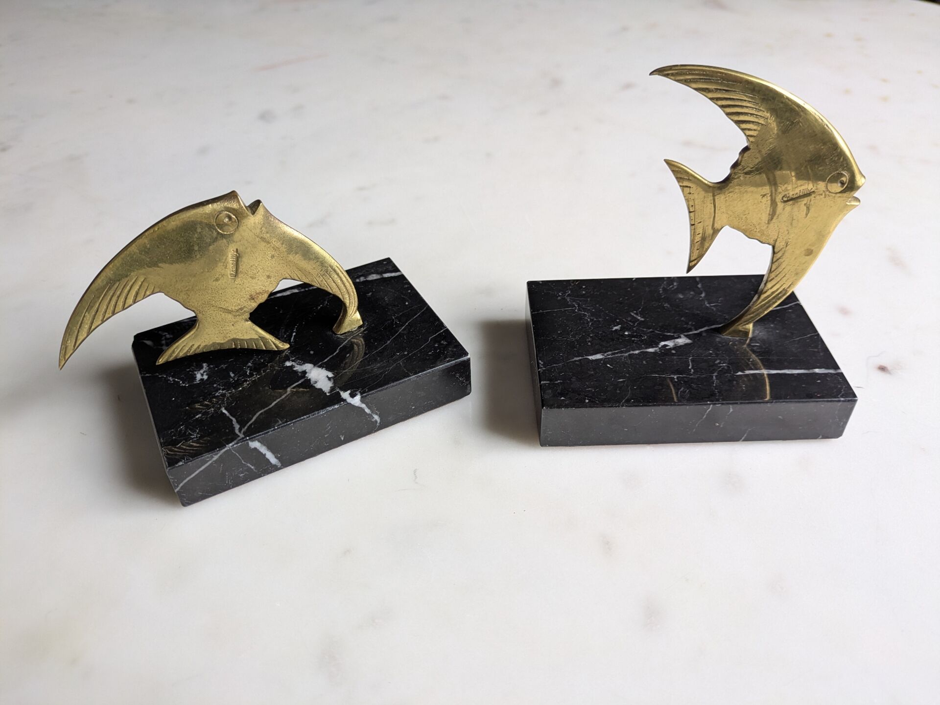 Pair of bookends in Art Deco style