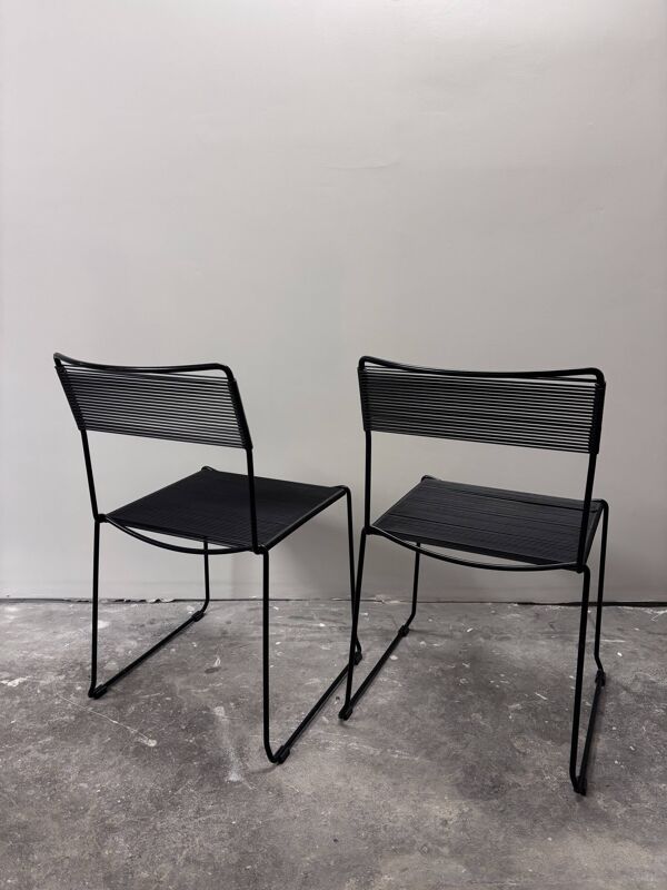 Lot de 4 chaises ''Spaghetti'' - Giandomenico Belotti pour Alias - Italie, 19