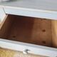 Handcrafted blue chest of drawers.