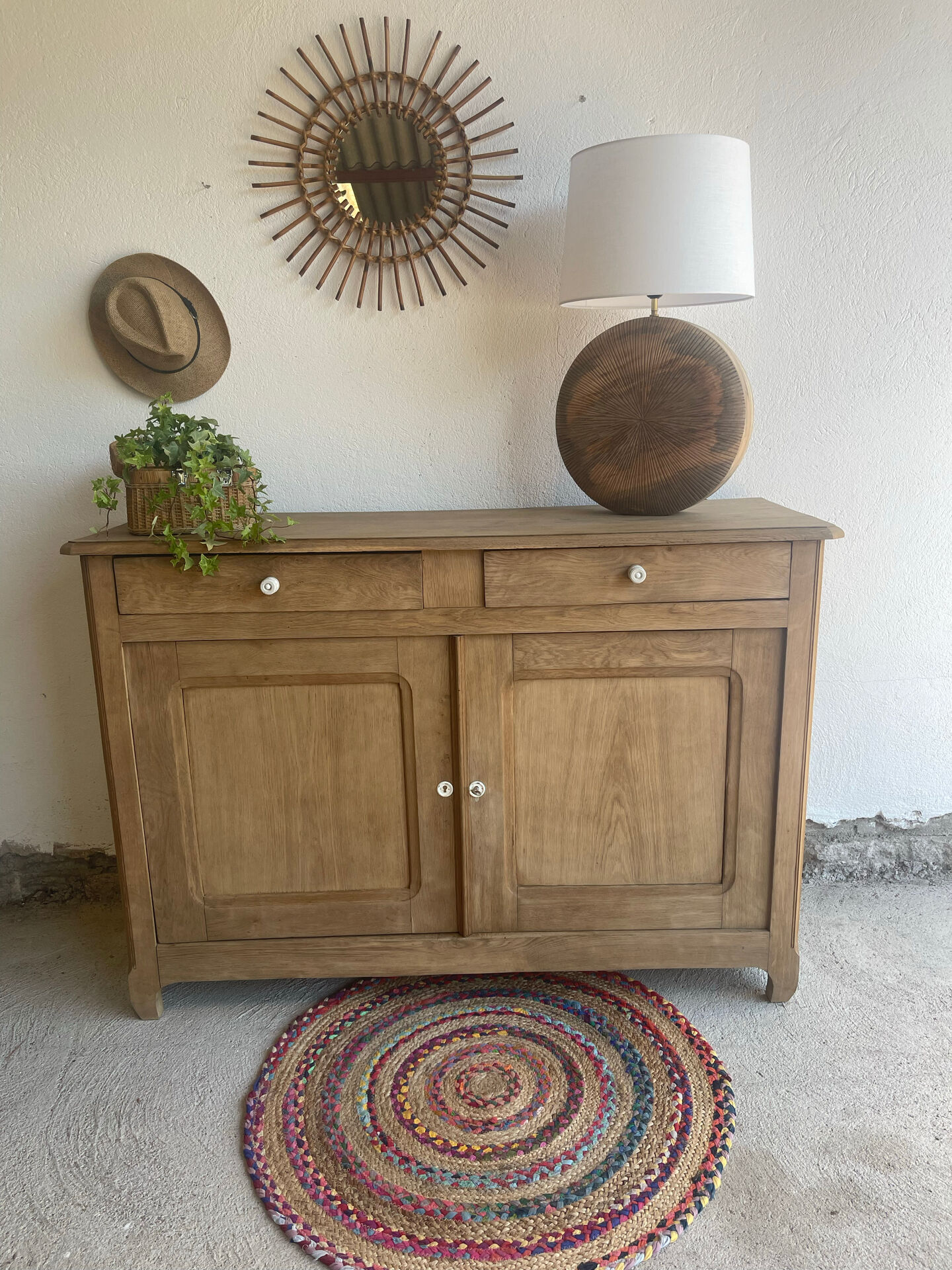Chic rustic wooden buffet