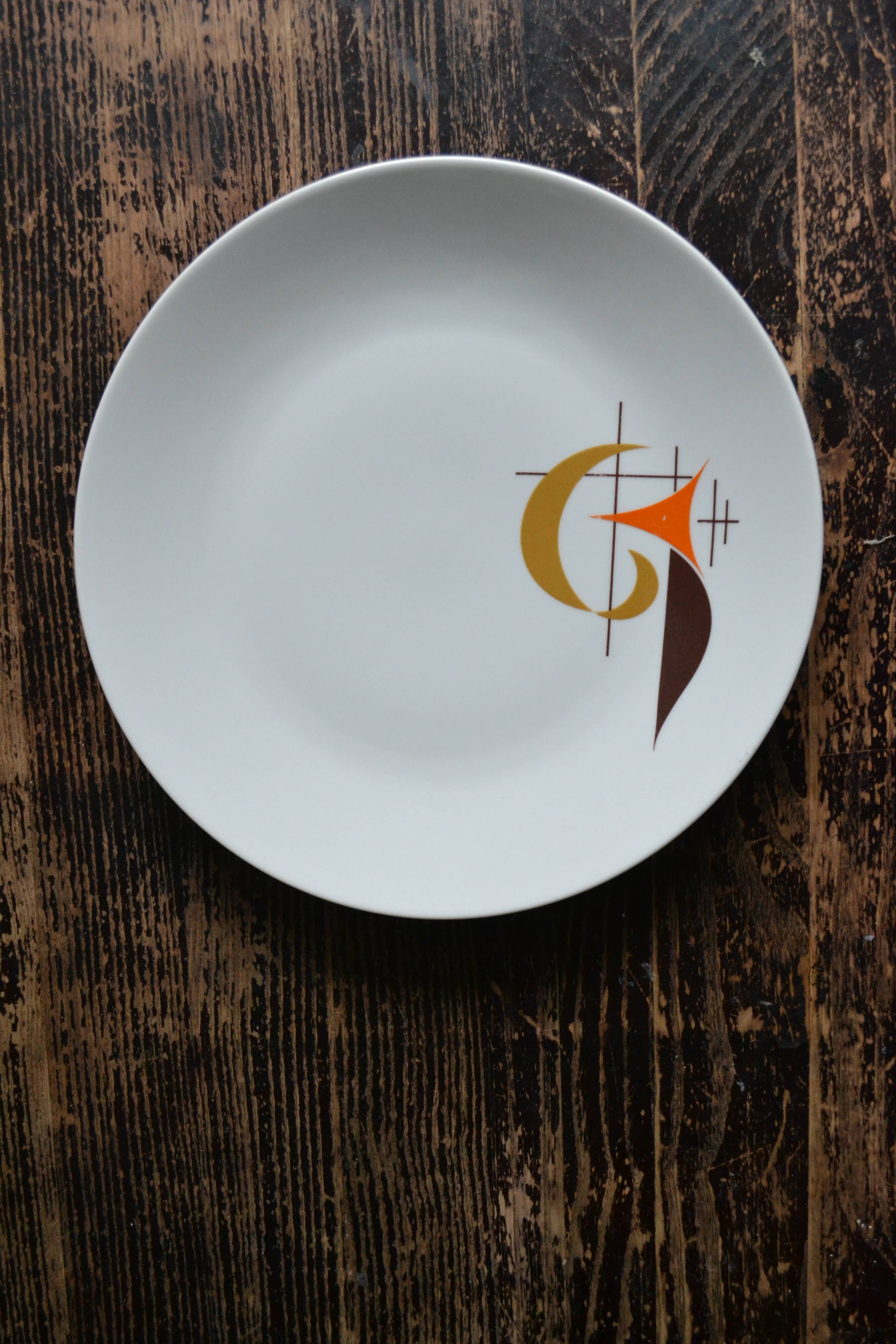 Round porcelain dish Schirnding Bavaria 70s