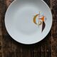 Round porcelain dish Schirnding Bavaria 70s