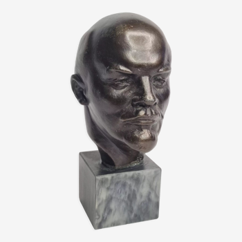 Buste d'homme, Russie, époque soviétique, signé, 15 cm