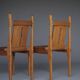 Rare Dutch Dutch side chairs by Alexander Kropholler, 1930s