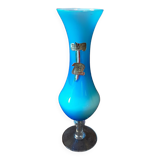 Vase opaline turquoise