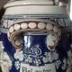 Lot de 6 chopes grès de Westerwald + grand bol + louche