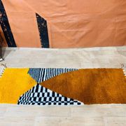 Handmade wool runner rug 300cmx70cm