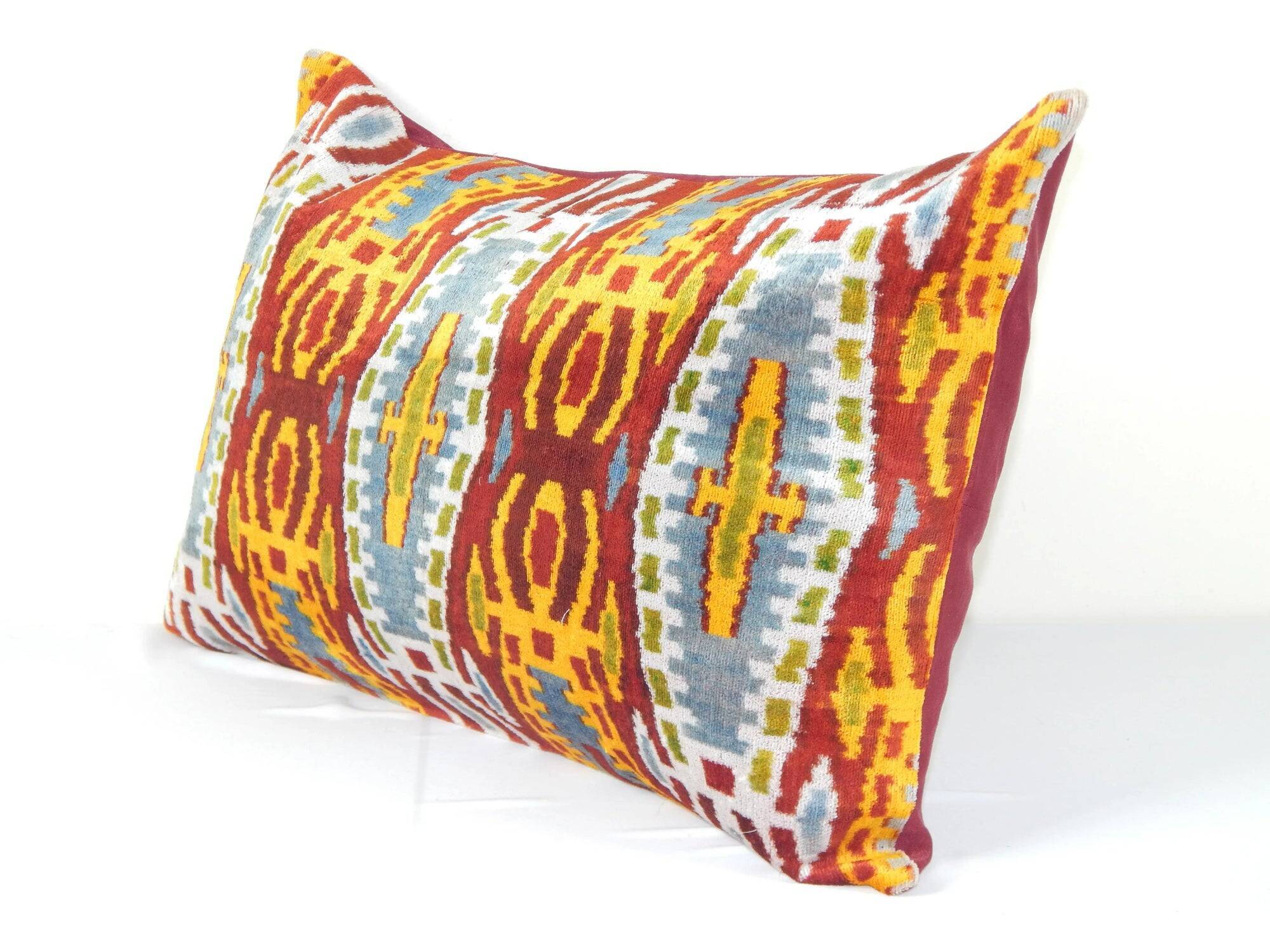 Vintage ikat cushion cover 61x41 cm