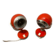 Red Italian Eye Ball Table Lamps 1970’s