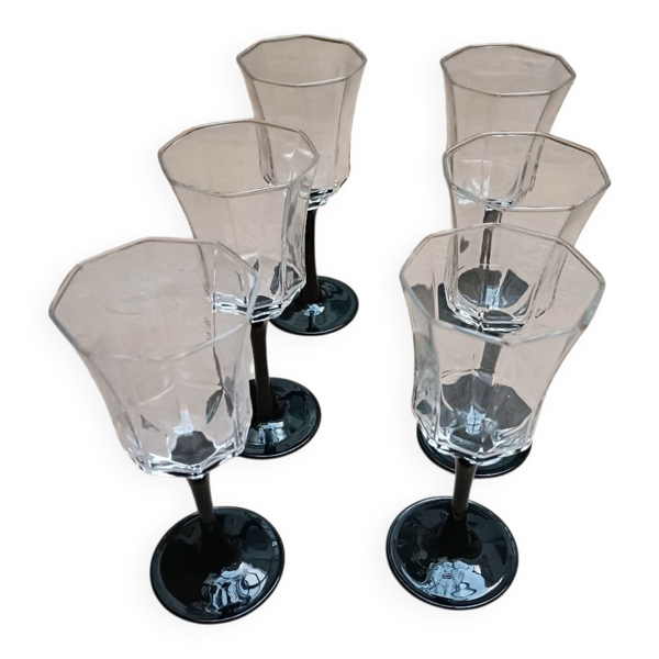 Lot de 6 verres à vin Luminarc, Esso
