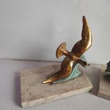 Pair of greenhouses books art deco birds