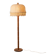 Lampadaire en bois et textile de Suède