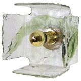 Glass wall sconces designed by Carlo Nason for Kalmar, 1960s.