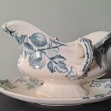 Creil Montereau iron clay sauce boat