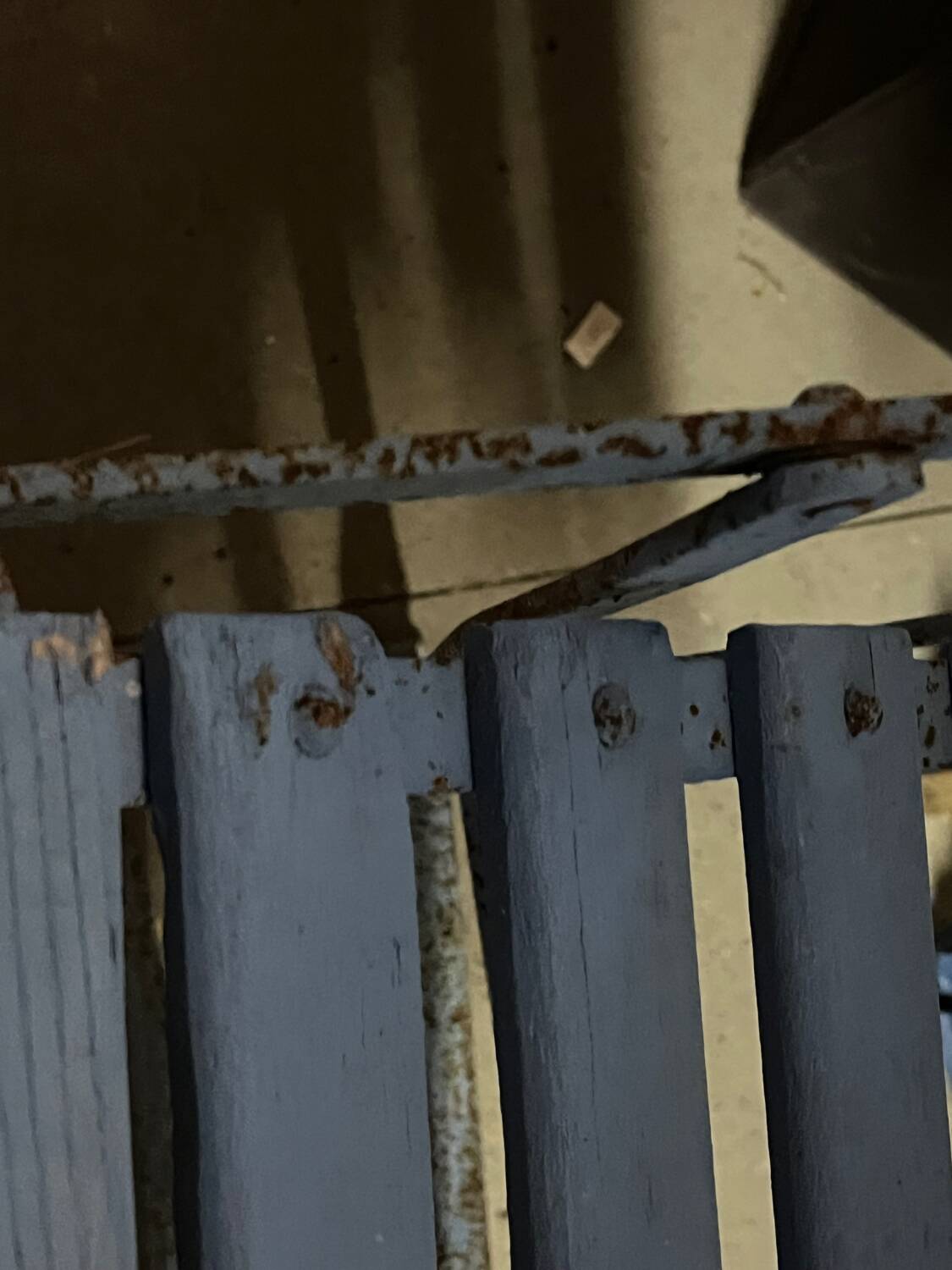 Lot de 6 chaises de jardin fer forgé bleu