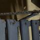 Lot de 6 chaises de jardin fer forgé bleu