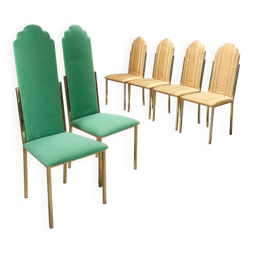Chaises vintage Maison Jansen Sabot design Alain Delon années 1970