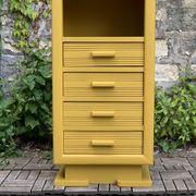Ochre yellow Art Deco chest of drawers