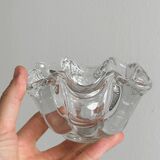 Clear crystal ashtray