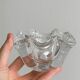 Clear crystal ashtray