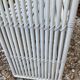 Vintage white rattan wall shelf