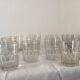 Verres anciens côtelés sans pied
