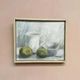 Original Swedish Oil on Canvas – “Jug, Bowl and Fruits” by Main Klarmo‑Kärred – Signed – 1961 – Vintage & Framed – 49×40.5 cm (19.3"×15.9")