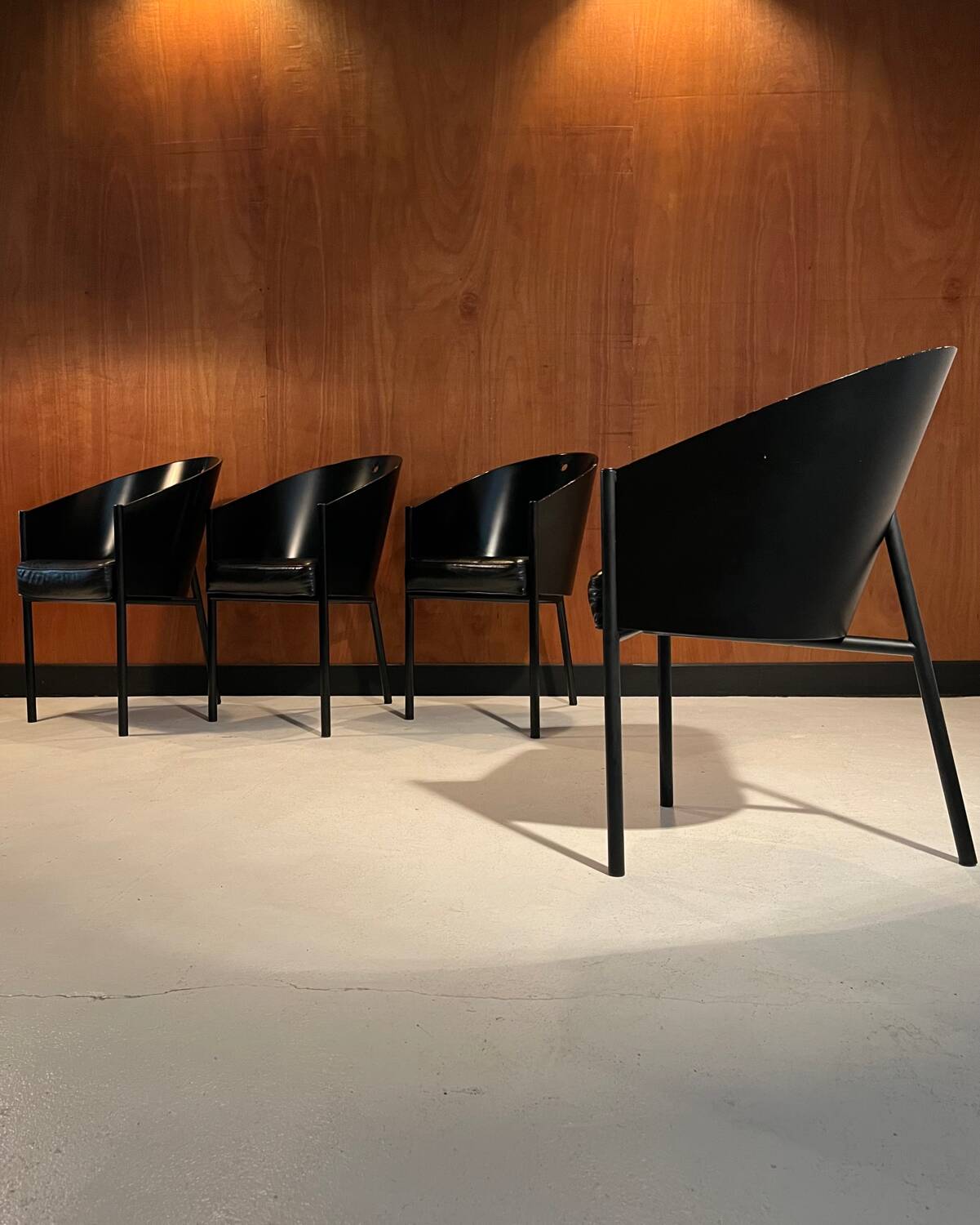 4 "Costes" chairs designed by Philippe Starck around 1985.
