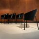 4 "Costes" chairs designed by Philippe Starck around 1985.