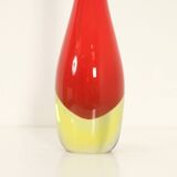 Narrow-necked Murano glass vase, Italy 1960s