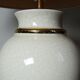 Ivory crackled earthenware lamp, attributed to Le Dauphin, 1980s-90s.