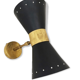 Paire appliques italiennes diabolo noir