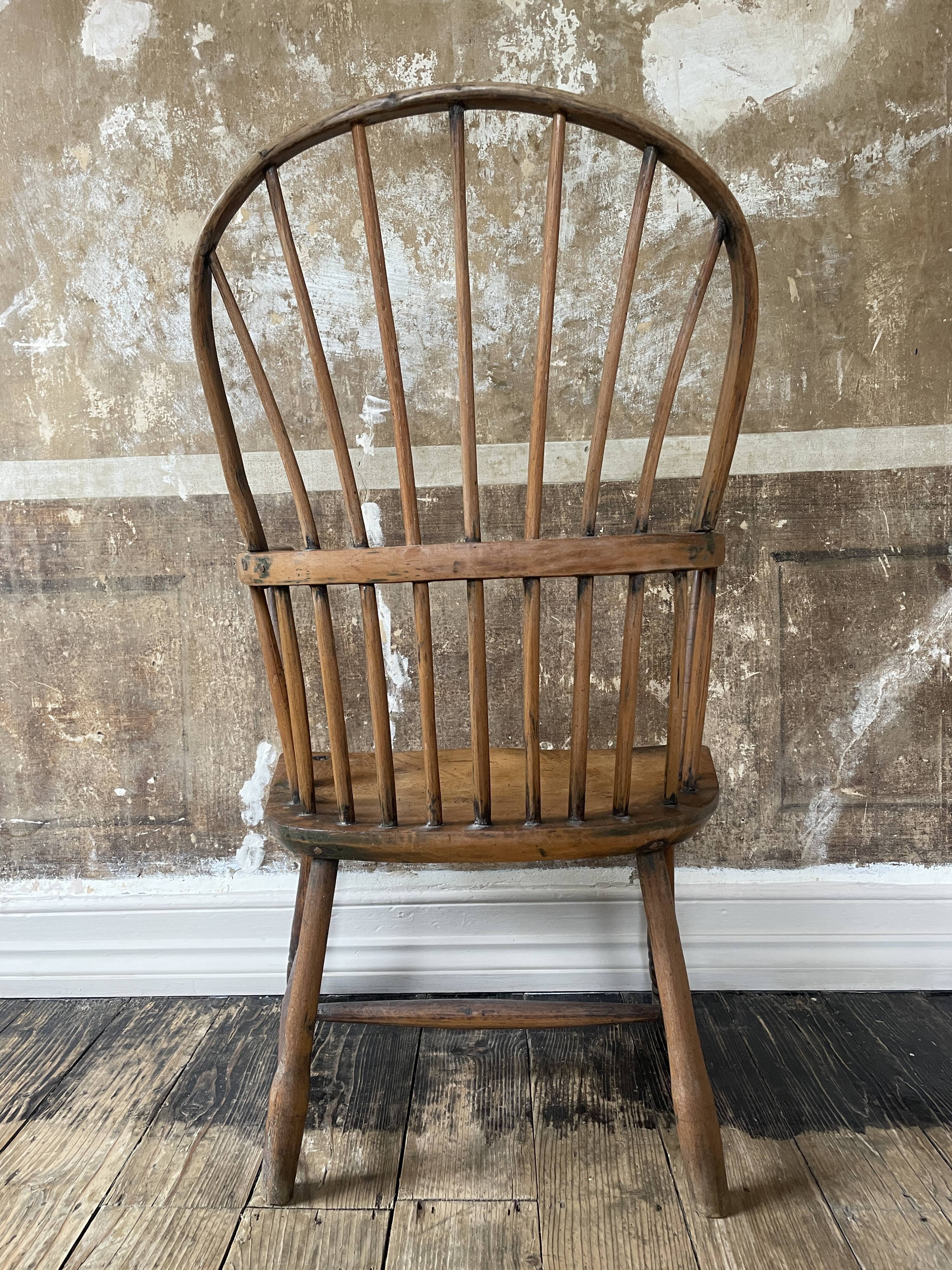 18th / Early 19th Century English Vernacular Windsor Armchair | Primitive E