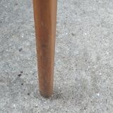 Pair of Scandinavian black skai chair 60's