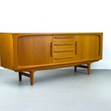 Danish Teak Sideboard with Tambour Doors from CFC Silkeborg, 1970s