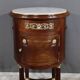 Small Tambour Table in Mahogany, Louis XVI style – Late 19th century