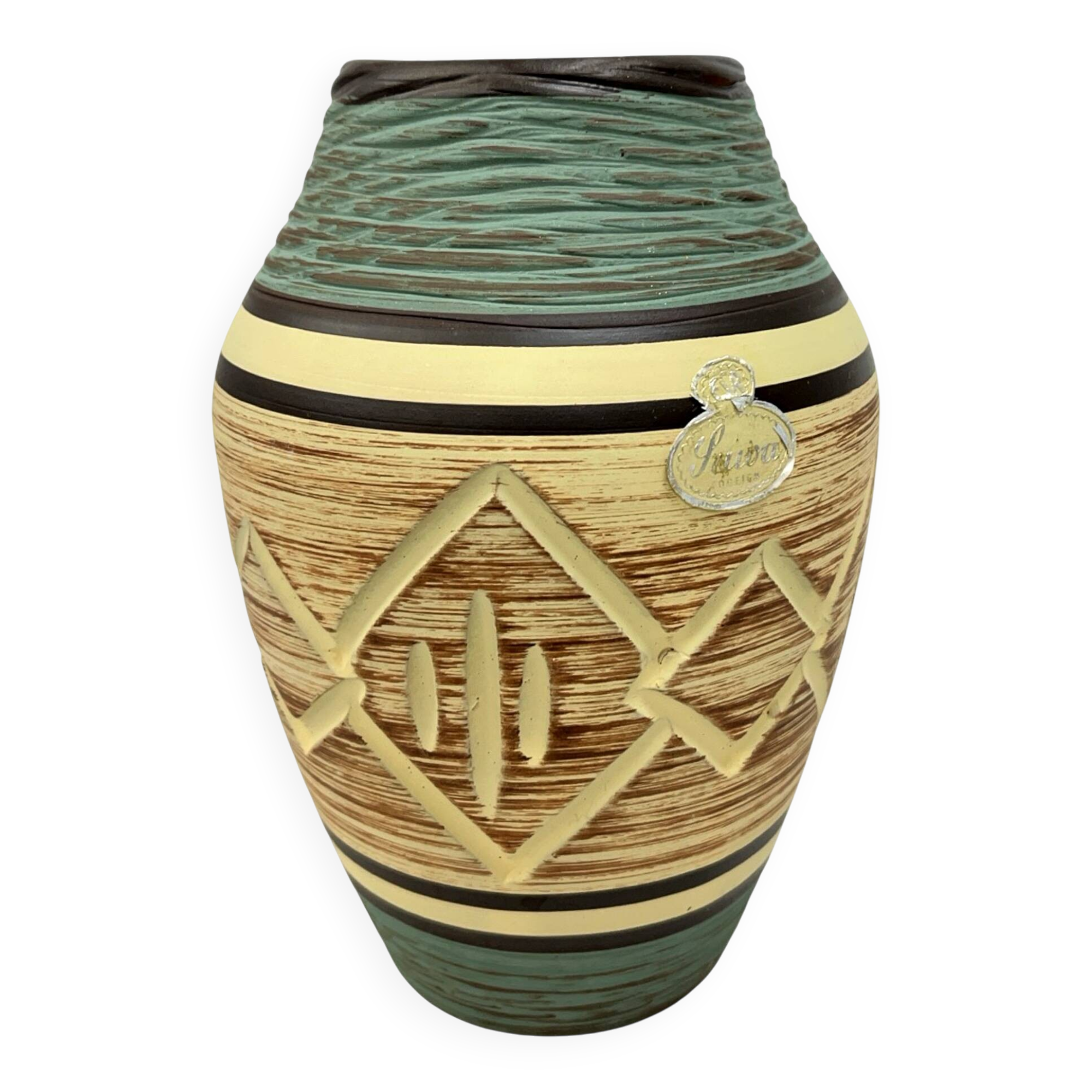 ESR Sawa 256-15 Mid-Century Modern Collector's Vase, Germany 1960s