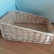 Rectangular wicker basket 48 cm by 31 cm