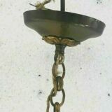 Empire-style chandelier has double patina