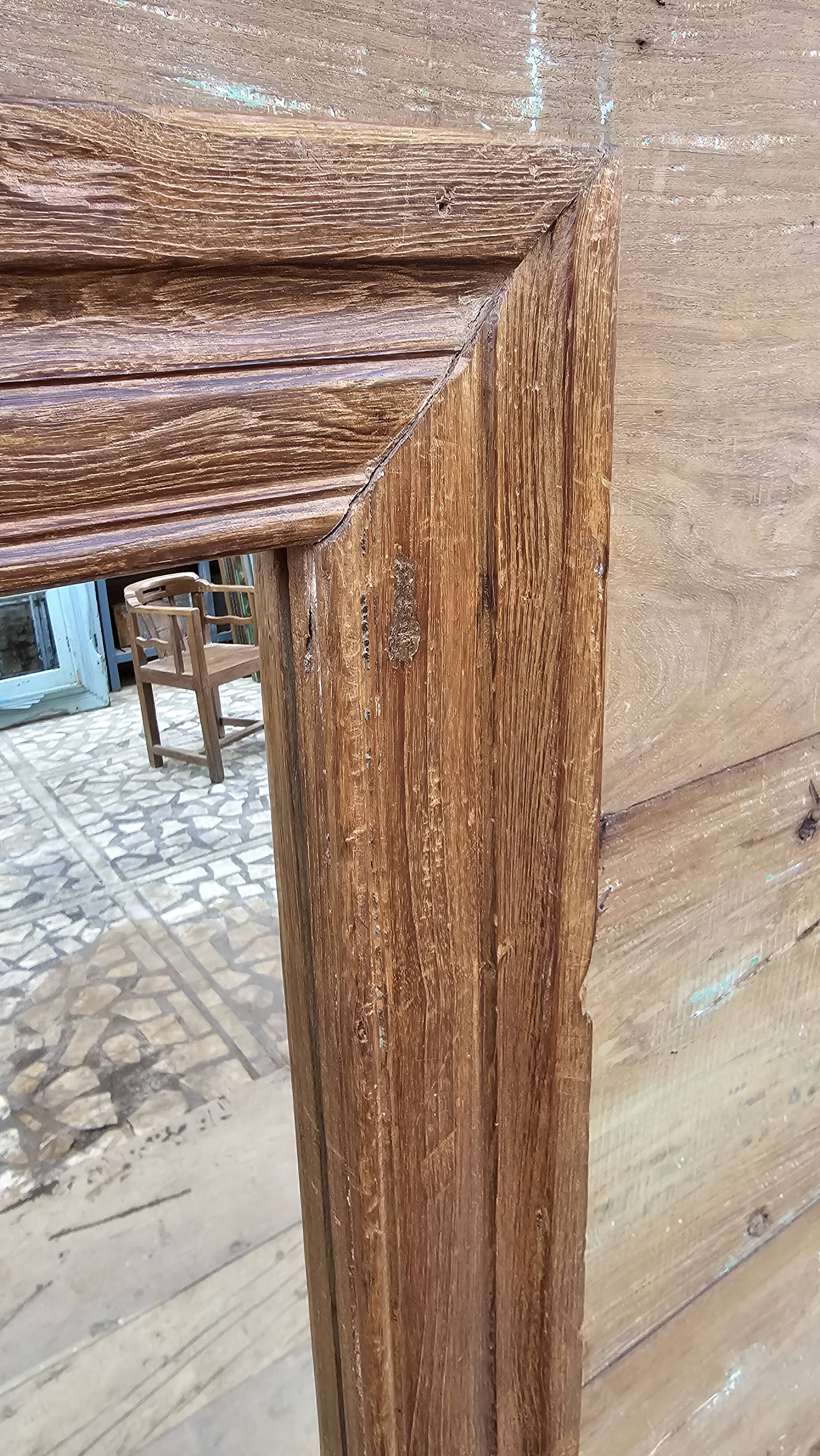 Teak mirror from Burma