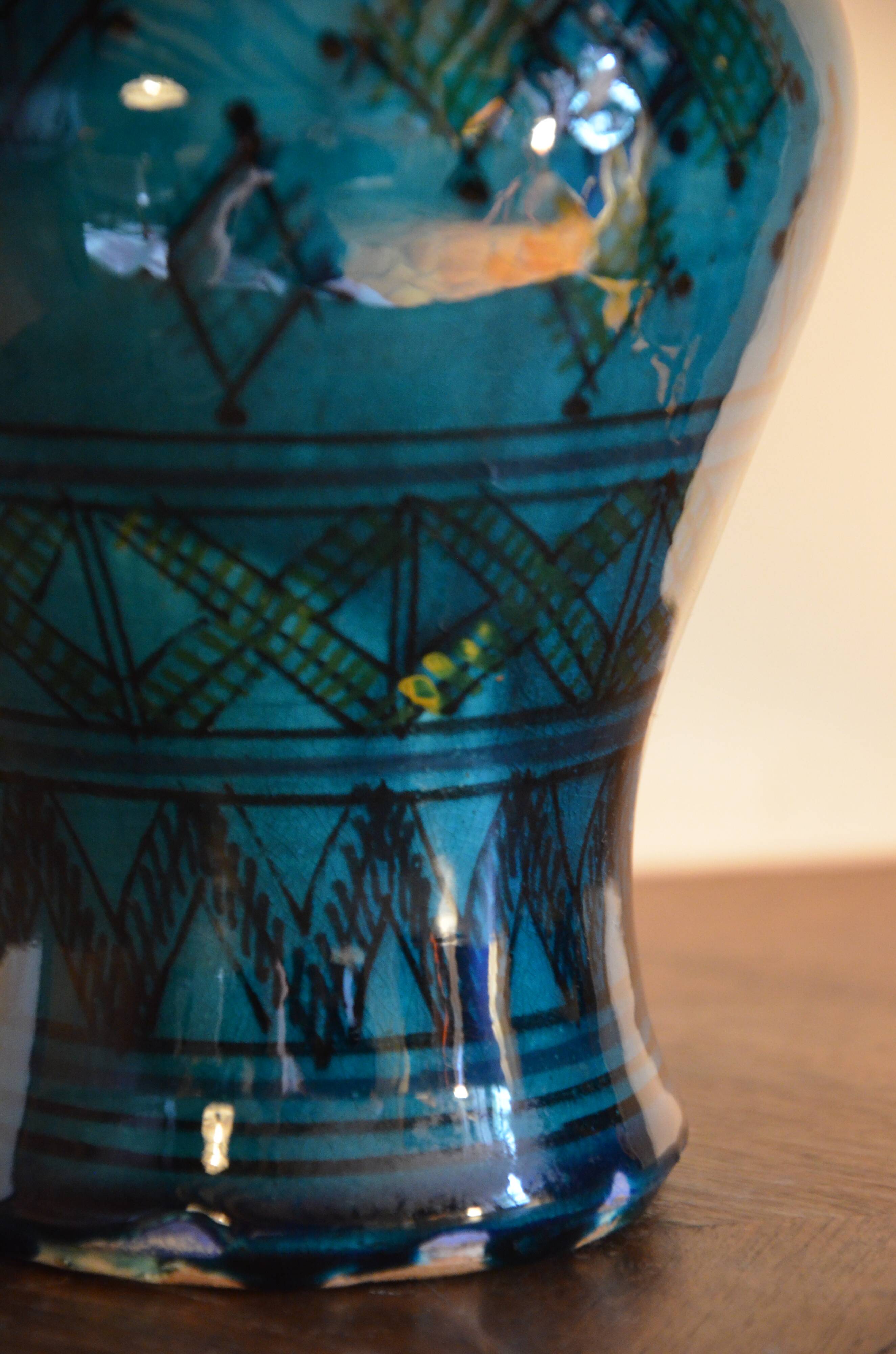 Moroccan Safi ceramic vase