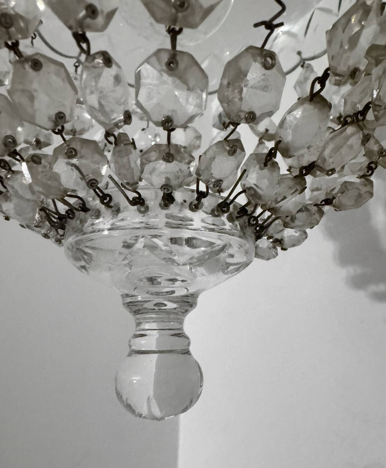 50s crystal hot air balloon ceiling light
