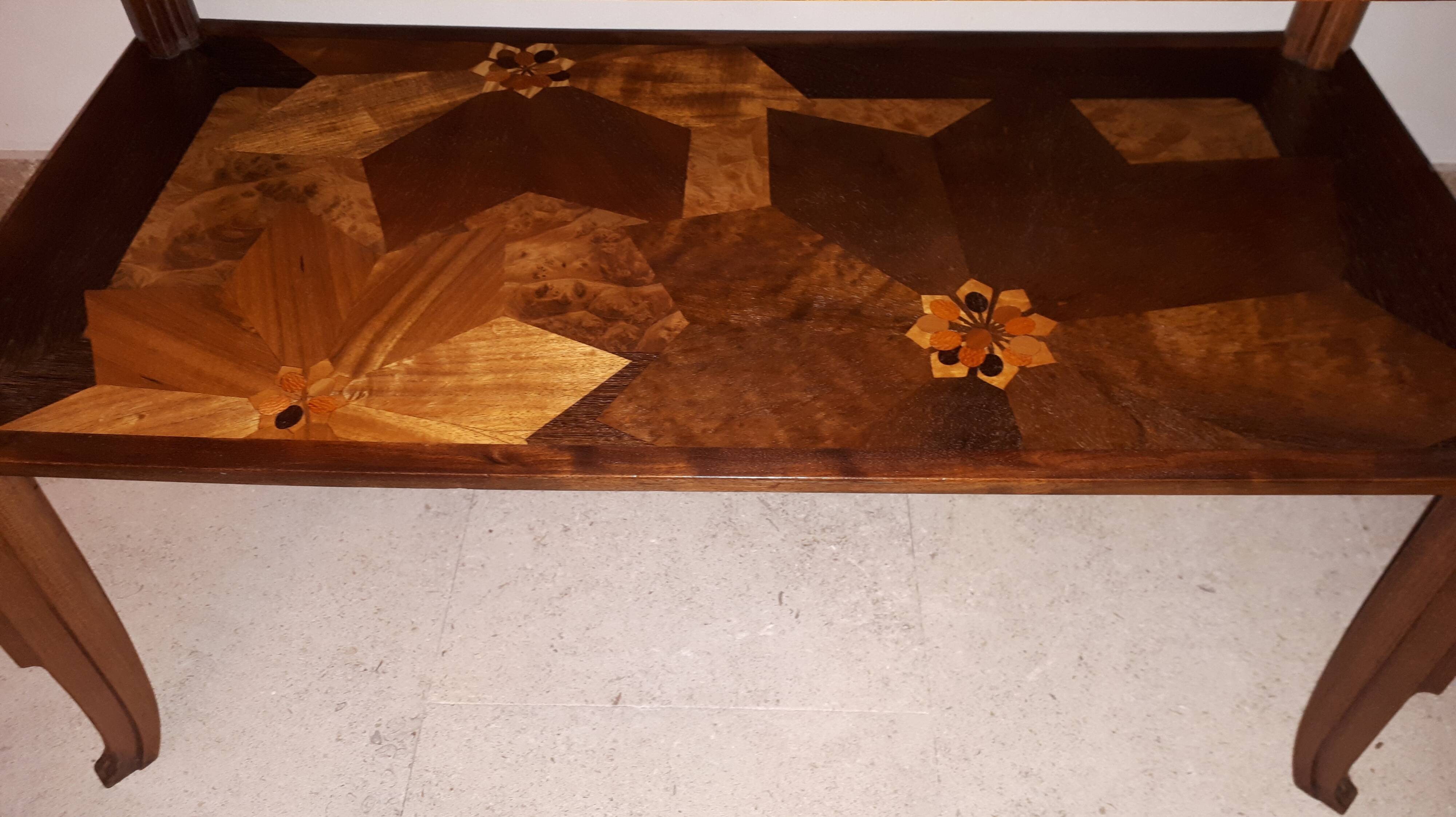 Table basse Art Nouveau Gallé