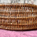 Vintage oval wicker basket