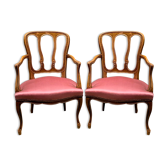 Paire de fauteuils Louis XV