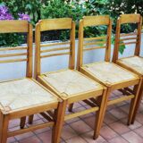Set de 8 chaises reconstruction