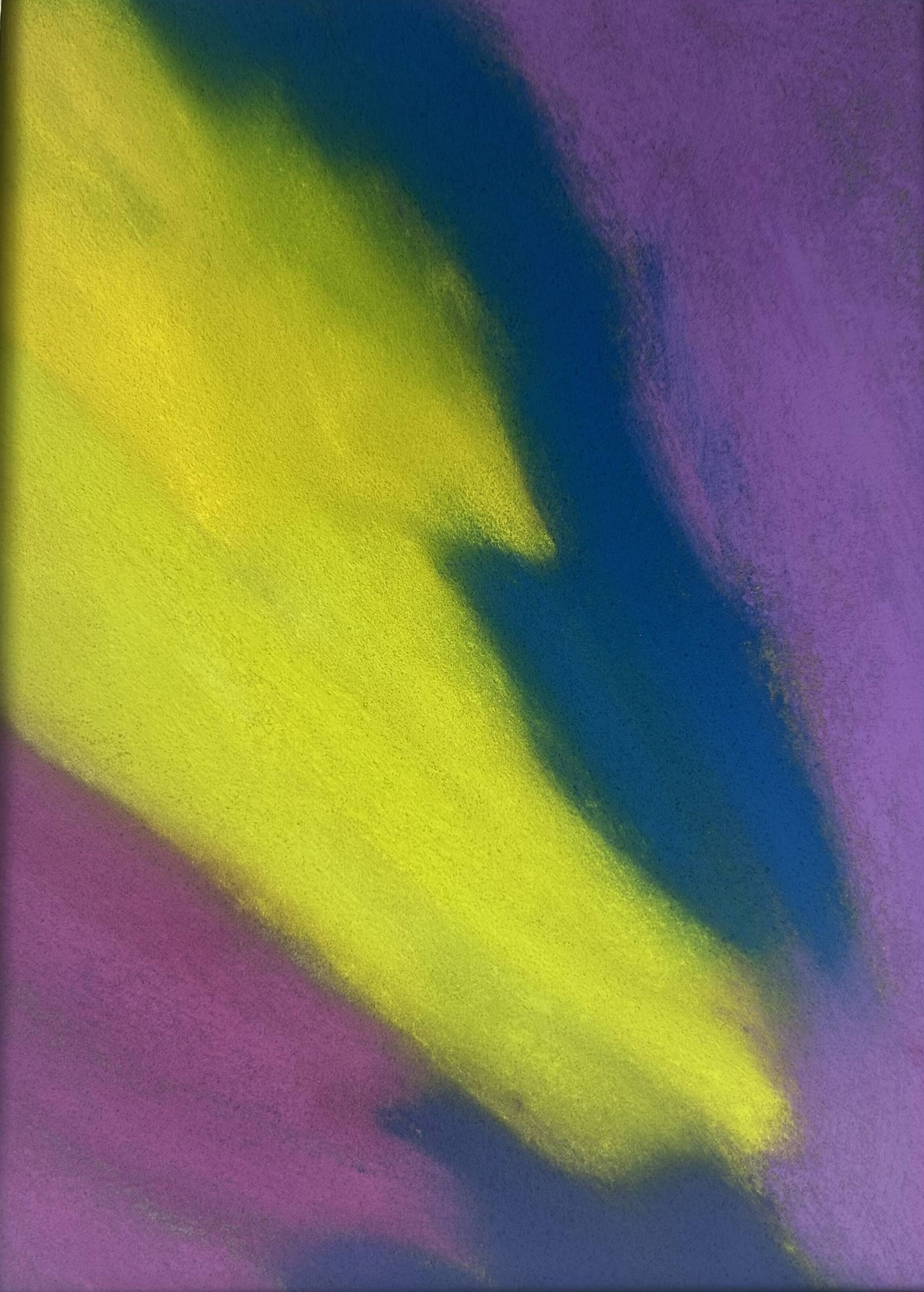 Pastel drawing 'Vetro Colorato', by Atelier Cléophée