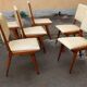6 wooden chairs in the Italian design of the 19th century, Carlo de Carli
